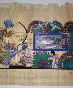 King Tut and his wife fishing