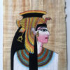 Queen Cleopatra Egyptian Papyrus Painting