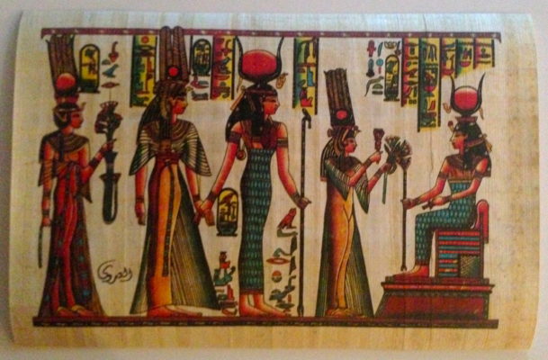 Nefertiti And Hathor Egyptian Art Caravan